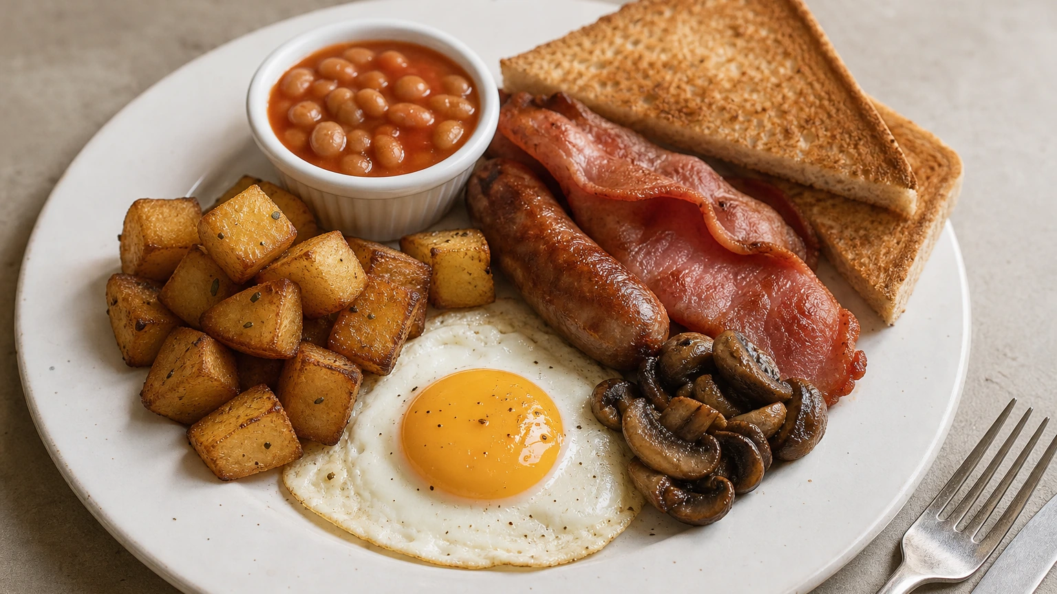 Paramount Cafe demo visual: full-english