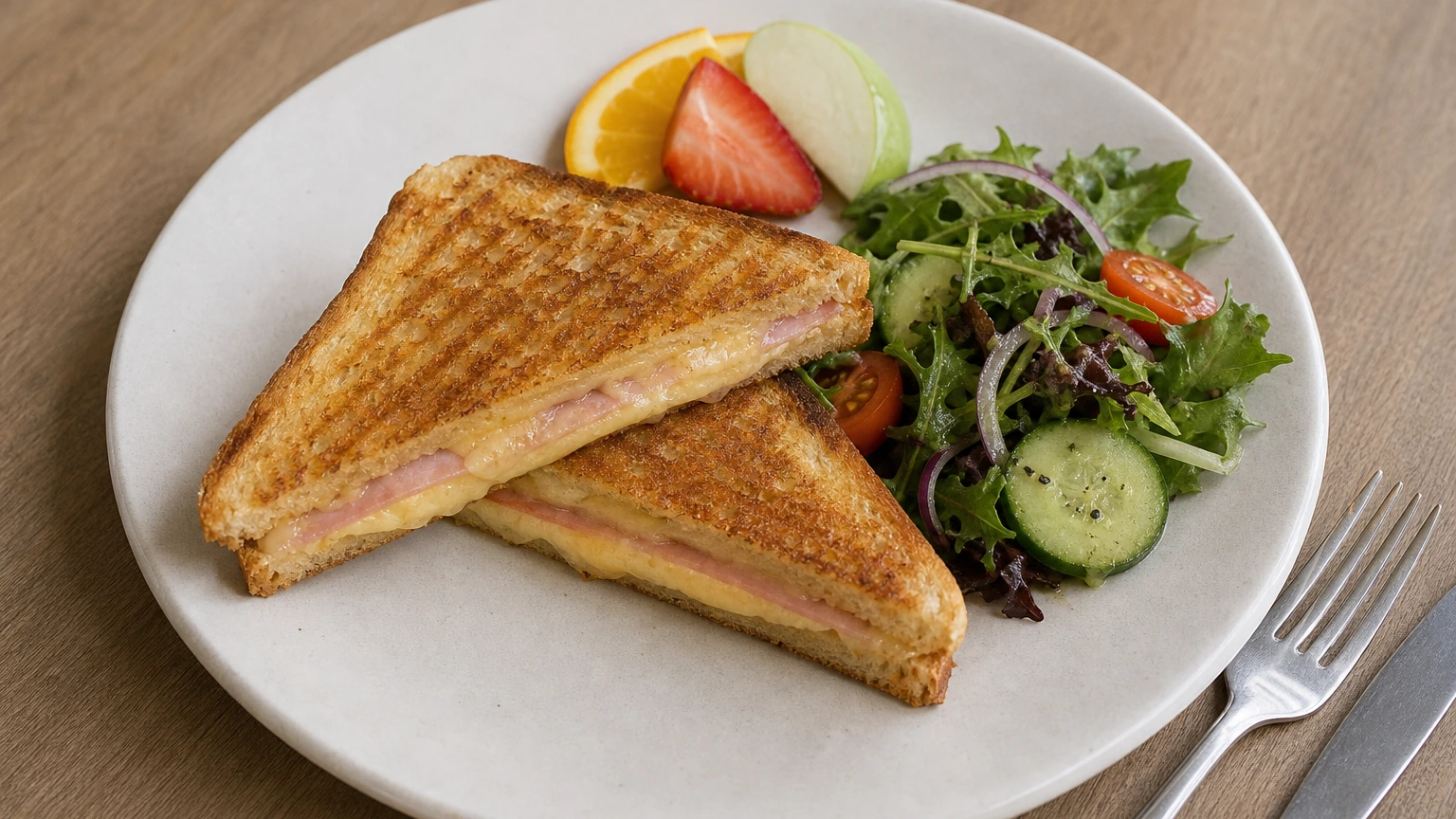 Paramount Cafe demo visual: toastie-salad